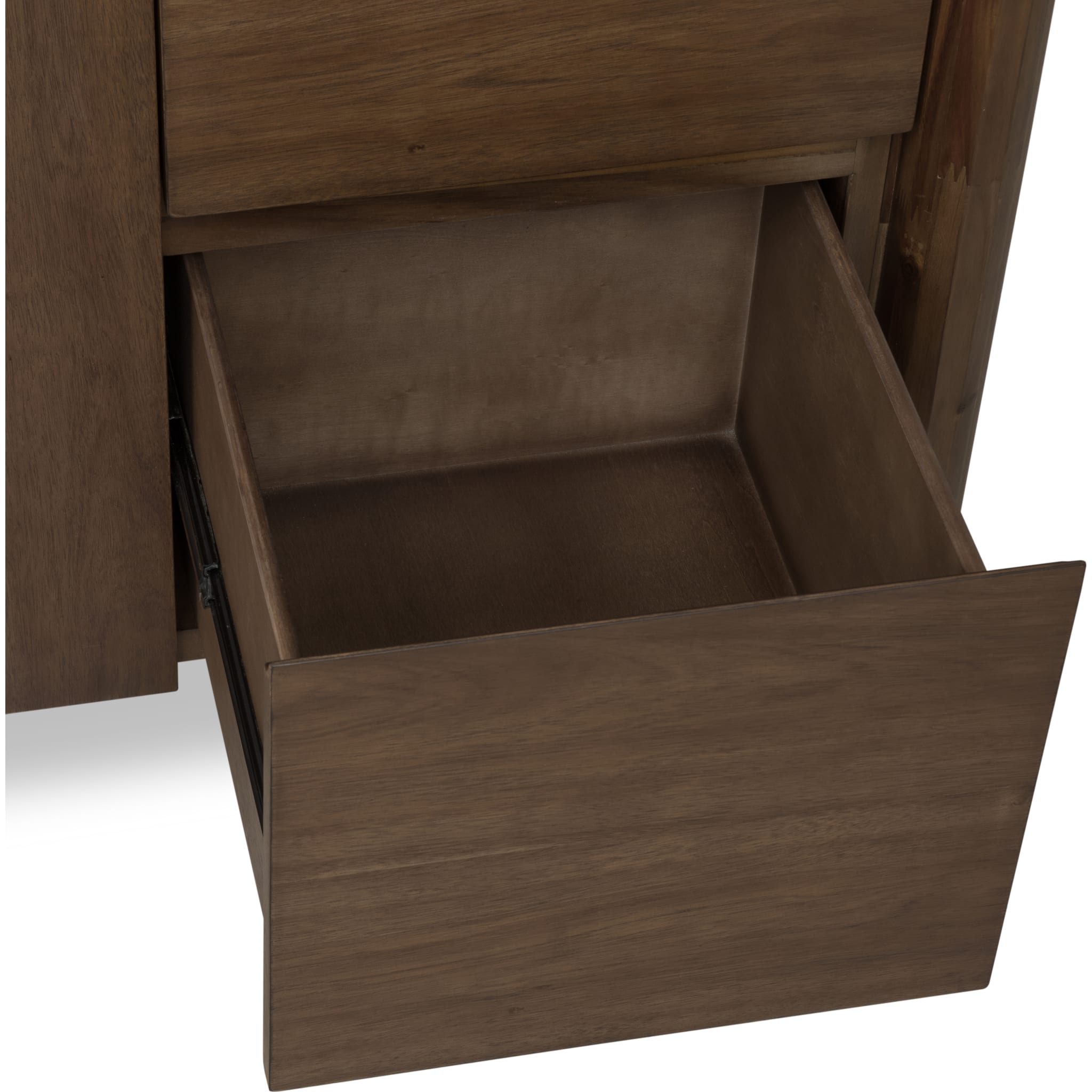 Xolani 2-Door 4-Drawer Acacia Wood Sideboard Buffet Cabinet - Impala Finish - Perfect for Dining Room Storage, Living Room Organization & Entryway Decor