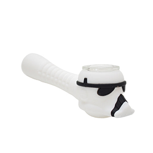 Star Wars Stormtrooper Silicone Pipe - Durable & Odor-Resistant Smoking Accessory for Fans - Perfect for Cosplay, Collectibles & Gifts
