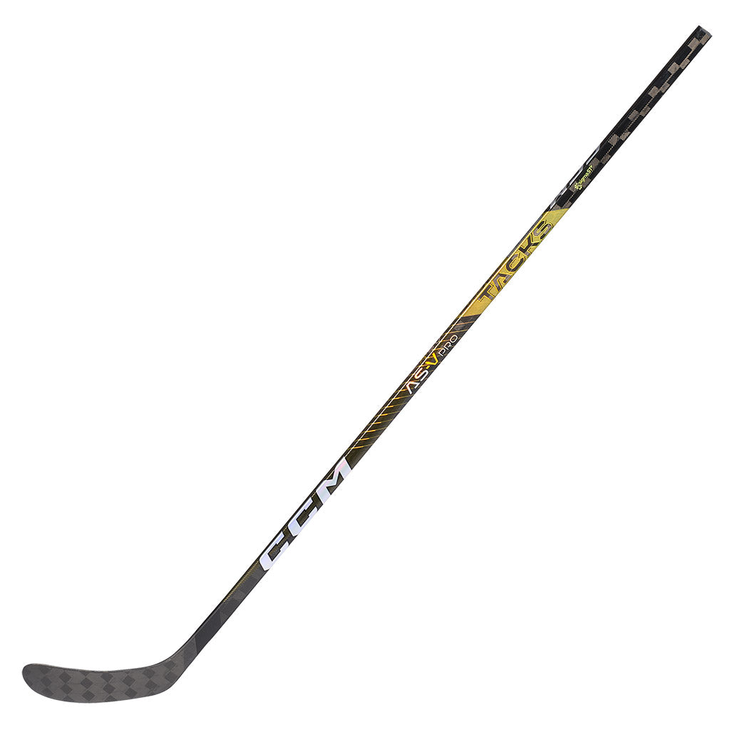 CCM Tacks AS-V Pro Senior Ice Hockey Stick - Lightweight Carbon Fiber Hockey Stick for Advanced Players - Perfect for Competitive Games & Training Sessions