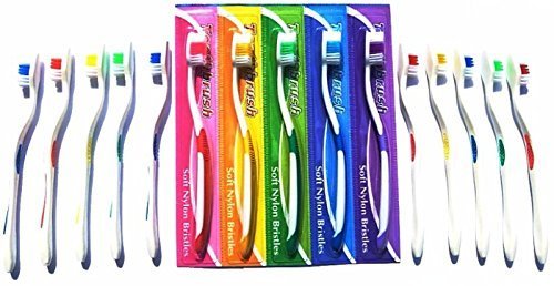 55 Medium Soft Toothbrushes Bulk Pack - Ideal for Church Donations, Missionary Trips, Homeless Shelters & Emergency Kits - Perfect for Travel, Camping & Disaster Preparedness