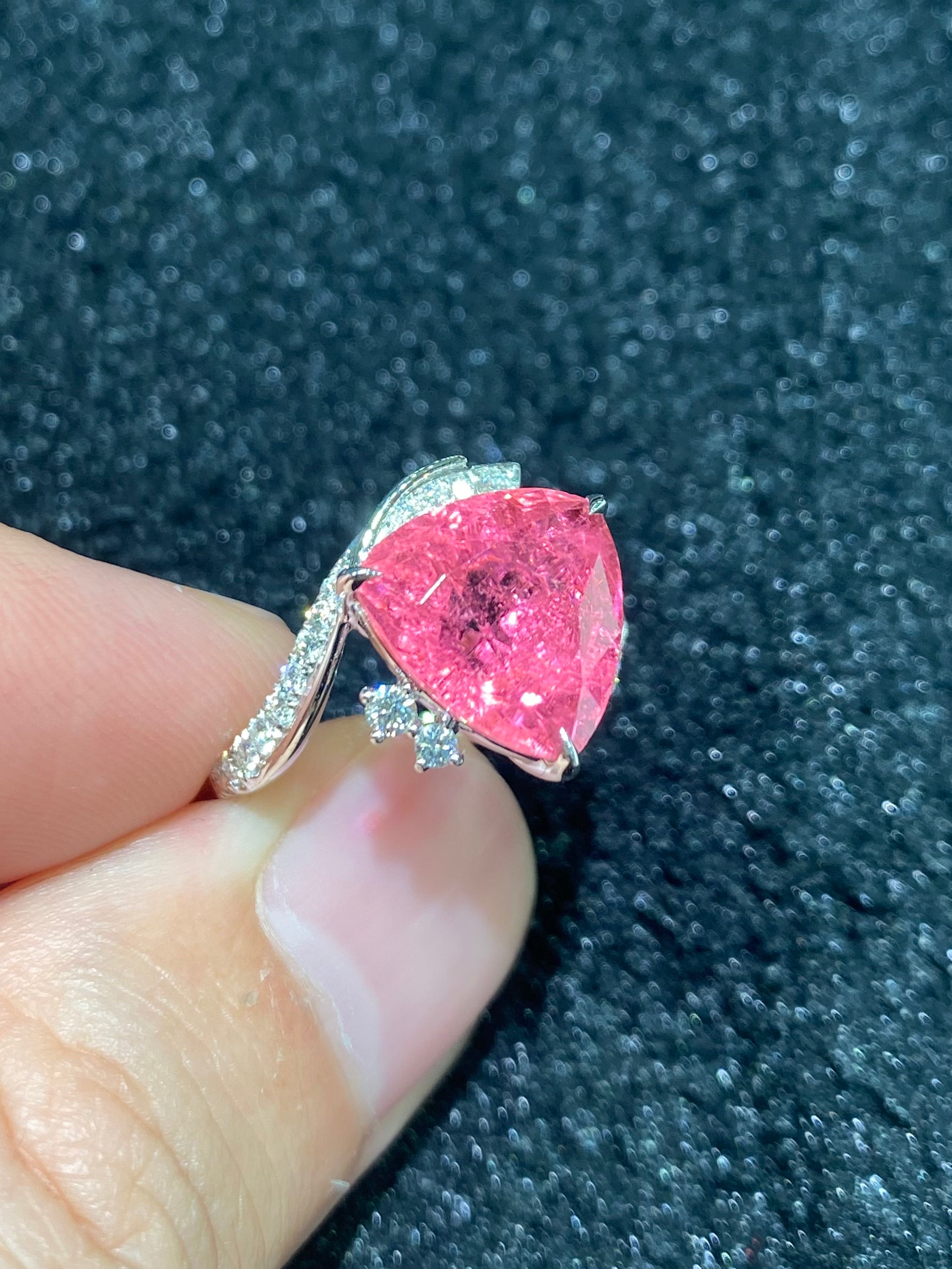 5.52ct Natural Pink Tourmaline Ring for Women - Elegant Gemstone Jewelry Gift for Anniversary, Birthday & Special Occasions