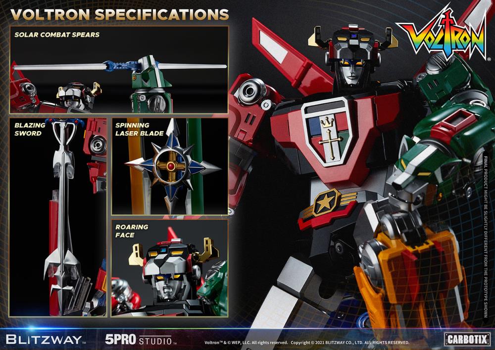 Blitzway Voltron: Defender of the Universe Carbotix Series Collectible Action Figure - Perfect for Display, Anime Fans & Sci-Fi Collectors