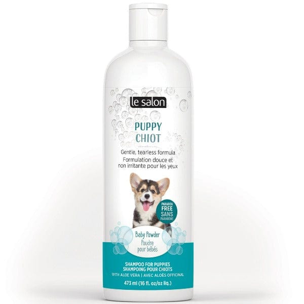 Le Salon Puppy Tearless Shampoo with Baby Powder Scent | Gentle Puppy Bath for Sensitive Skin | Perfect for Newborn Dogs & Puppy Grooming at Home