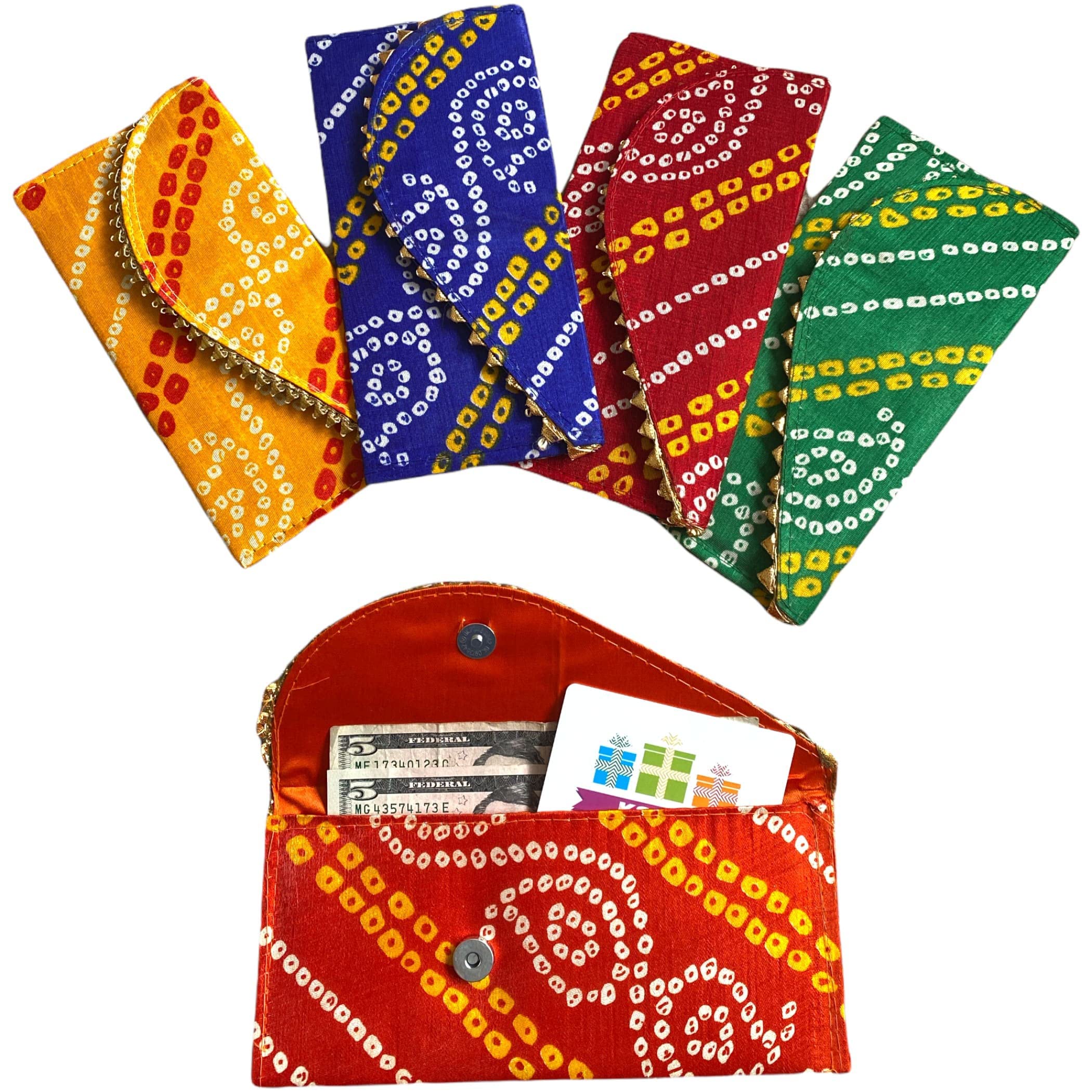 LoveNspire 5-Pack Magnetic Money Envelopes for Wedding & Diwali Gifts - Cash Holder for Celebrations