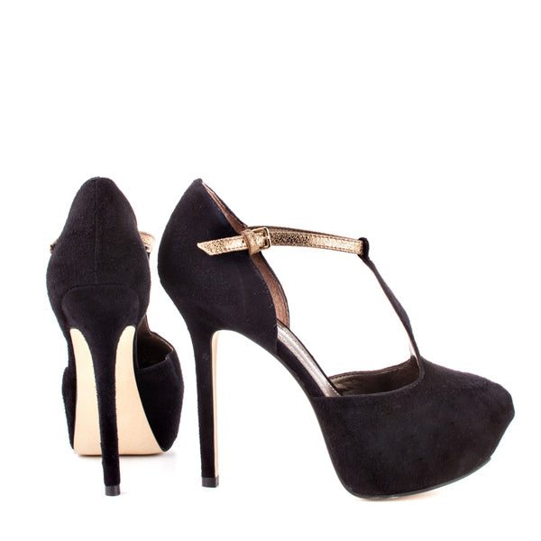 Ryerson T-Strap Heel Shoes for Women - Elegant Report Signature Style with Comfortable Heel - Perfect for Office, Parties & Special Occasions