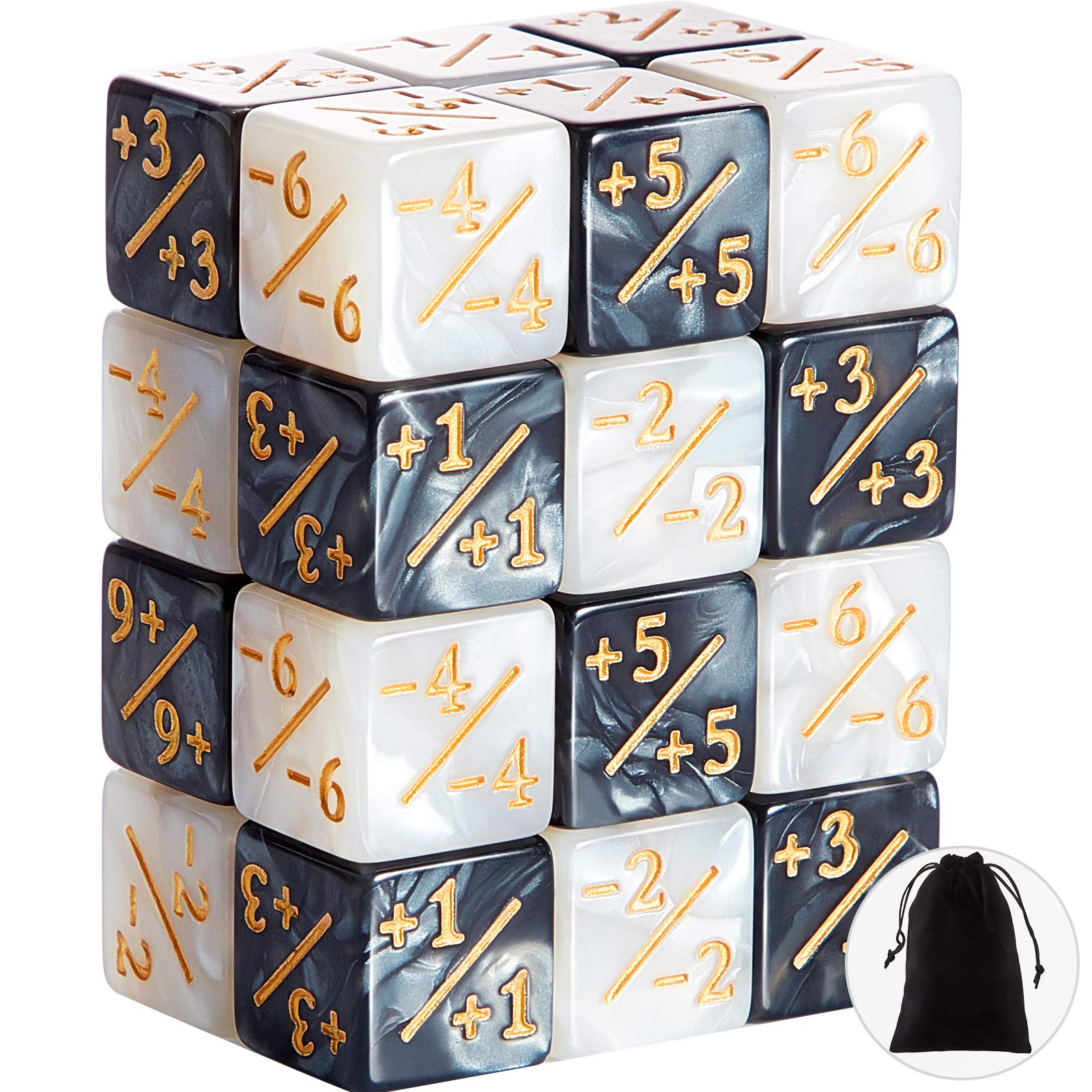 Sumind 24-Piece MTG Dice Set - Magic The Gathering Life Counters, D6 Dice & Tokens for Card Game Accessories | Perfect for MTG, CCG, and Board Gaming Enthusiasts
