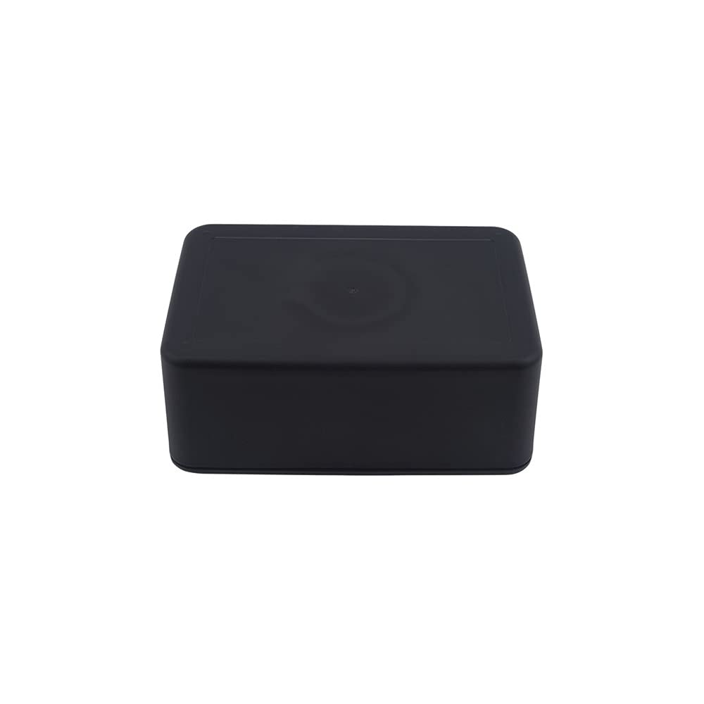 Black Plastic Tissue Box Holder with Lid - Dustproof Wet & Dry Tissue Storage for Home, Office, Bathroom & Car - Decorative Household Organizer (1 PC)