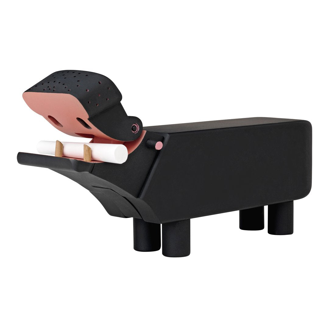 Blackboard Hippo Figurine - Cute Animal Statue for Home Decor, Office Desk, or Gift Idea | Perfect for Nursery, Classroom, or Collector's Display