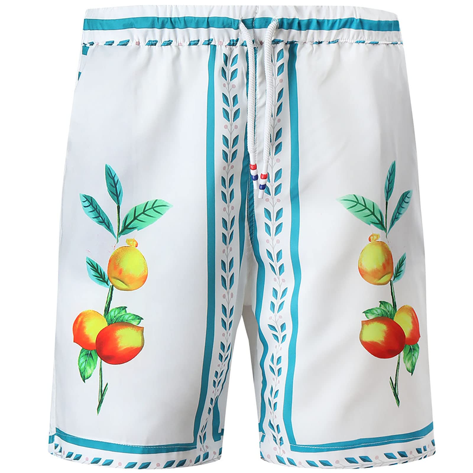 Men's Ethnic Style Summer Shorts - Drawstring Printed Beach Shorts for Casual Fashion & Holiday Lounge Wear | Perfect for Beach Vacations, Pool Parties & Relaxing at Home