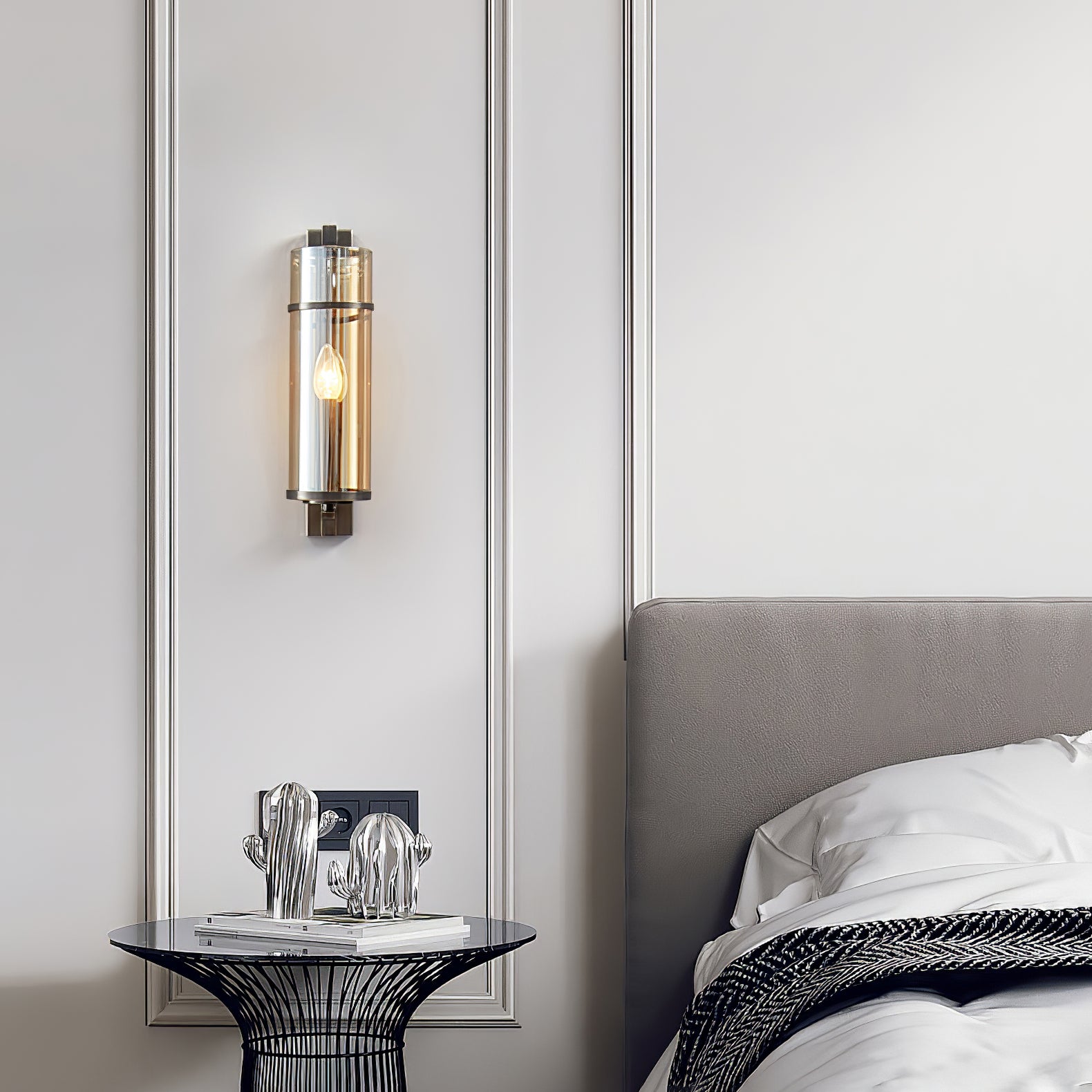 Amalfi Wall Lamp - Modern Italian-Inspired Sconce Light Fixture for Living Room, Bedroom & Hallway - Elegant Home Decor Lighting