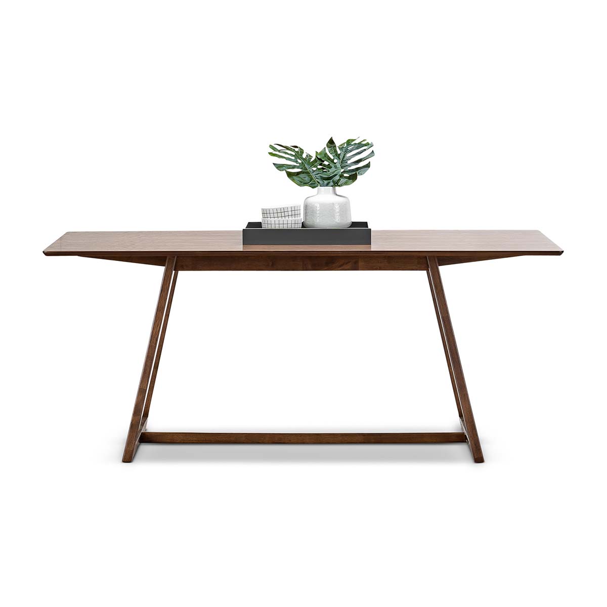 Modern Rectangular Dining Table 180cm - Solid Wood Farmhouse Style for Kitchen & Dining Room - Perfect for Family Gatherings & Dinner Parties