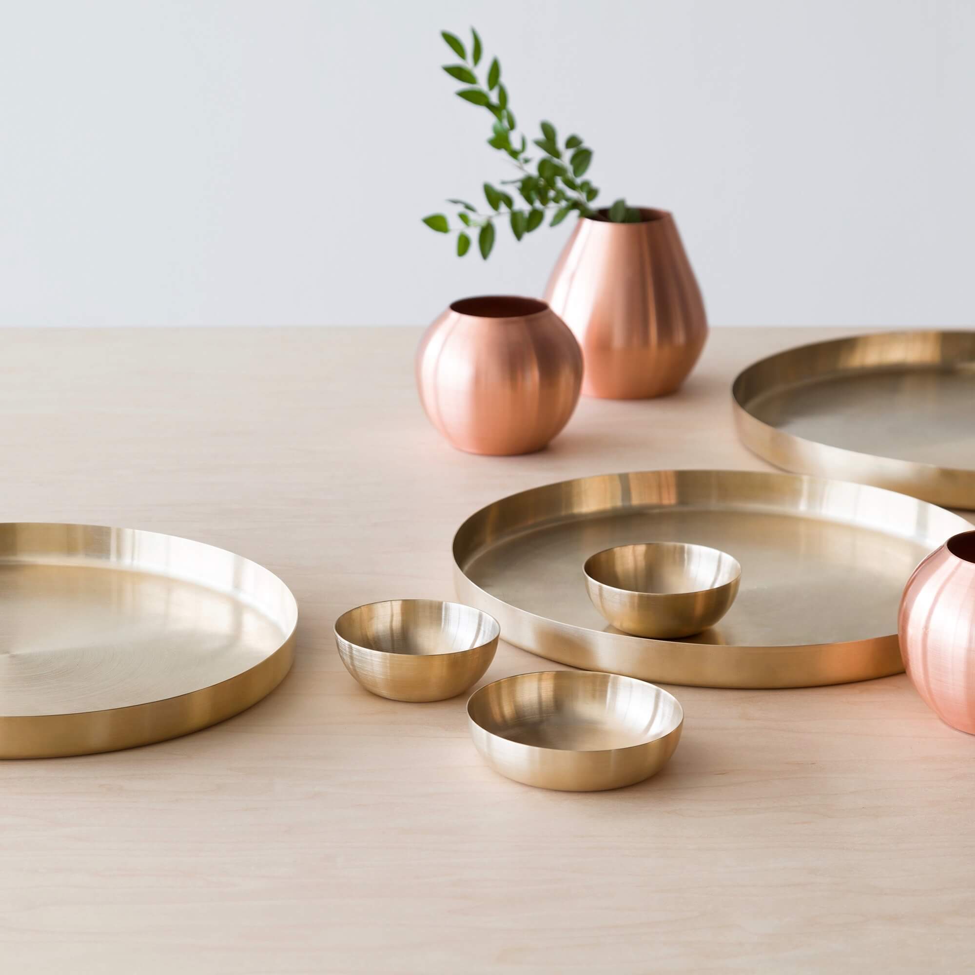 Premium Bronze Bowls Set of 2 - Handcrafted Hammered Metal Serving Bowls for Salads, Fruits & Desserts - Elegant Home Dining & Party Tableware