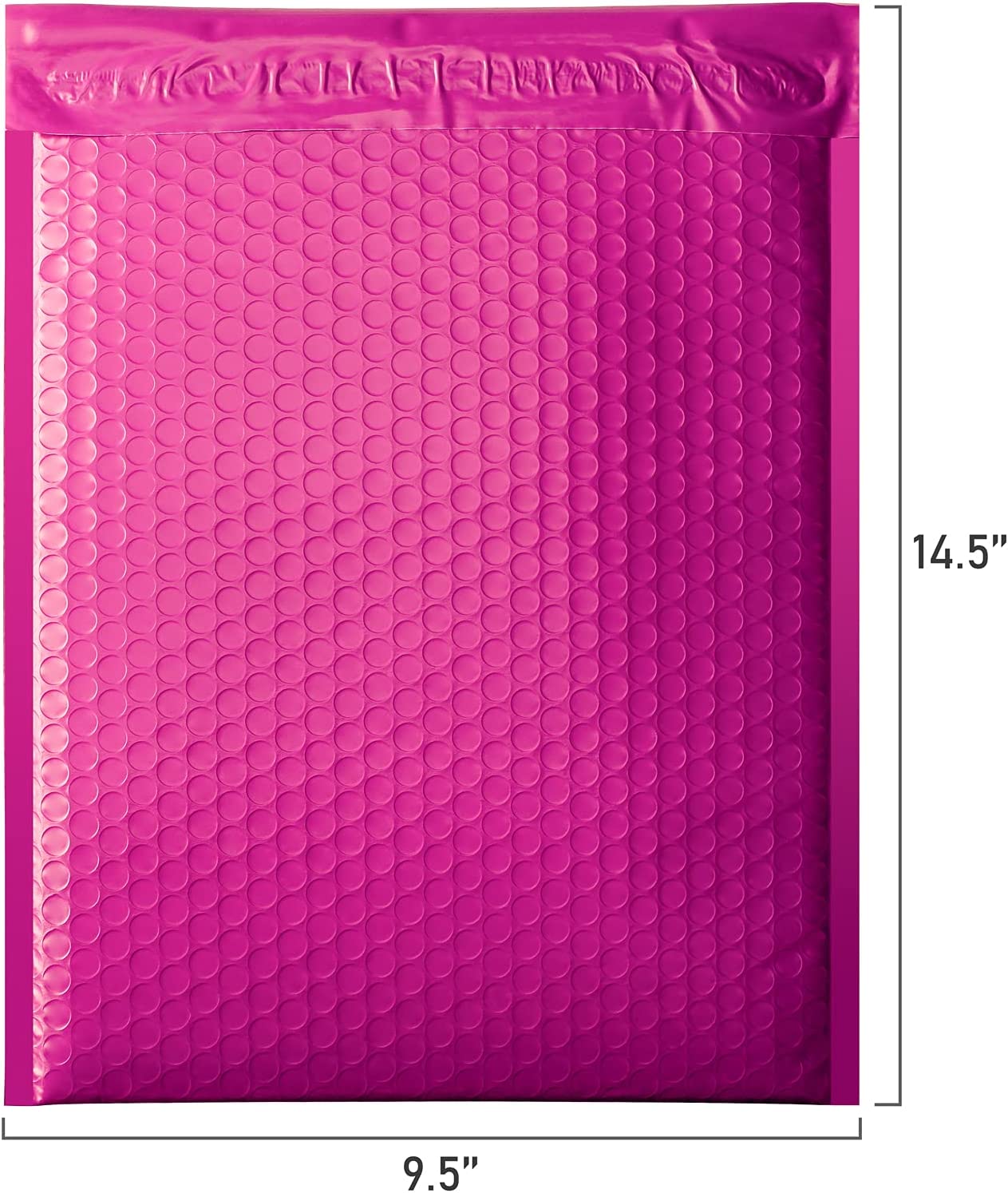 10.5x16 Bubble Mailer Padded Envelope - Hot Pink | Waterproof Shipping Bags for Ecommerce, Small Business & Online Sellers | Perfect for Mailing Jewelry, Books, Documents & Gifts