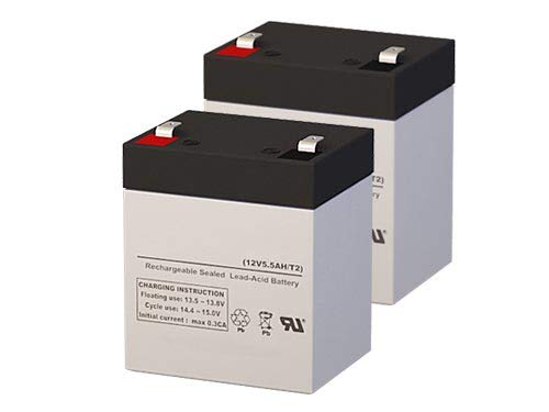 Ezip Scooter EZ2 Nano 12V 5.5Ah Replacement Battery Pack - Set of 2 for Kids & Adults Electric Scooters - Perfect for Commuting, Campus Travel & Outdoor Adventures