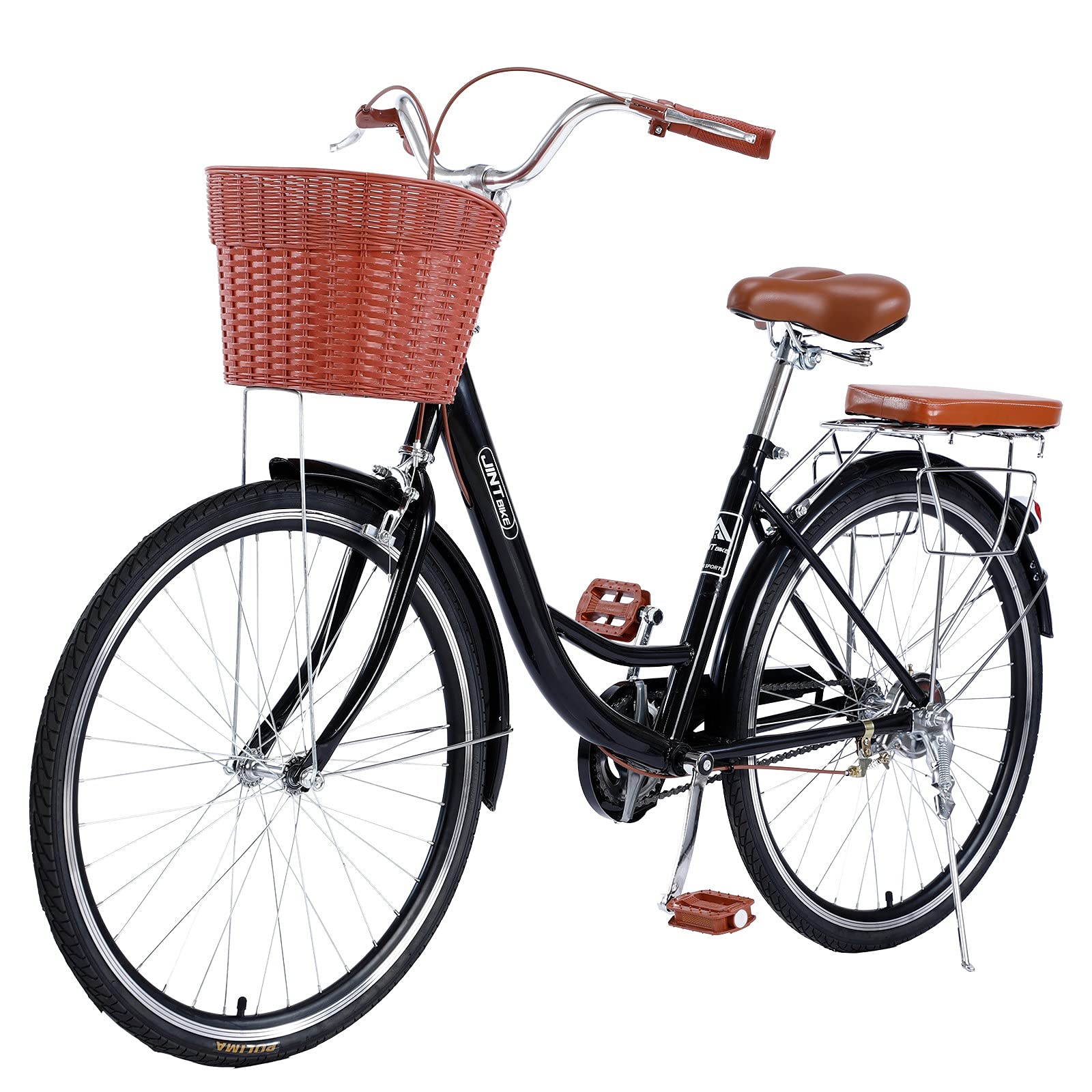 26-inch Single Speed Women's Bike - Elegant Retro Princess Bicycle for Ladies, Perfect for Outdoor Cycling, Commuting & Leisure Rides in Parks