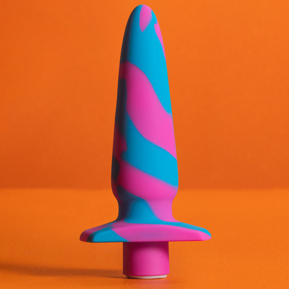 Avant Vibrotize Rechargeable 10-Speed Silicone Anal Plug - Waterproof & Body-Safe for Solo Play & Couples Use