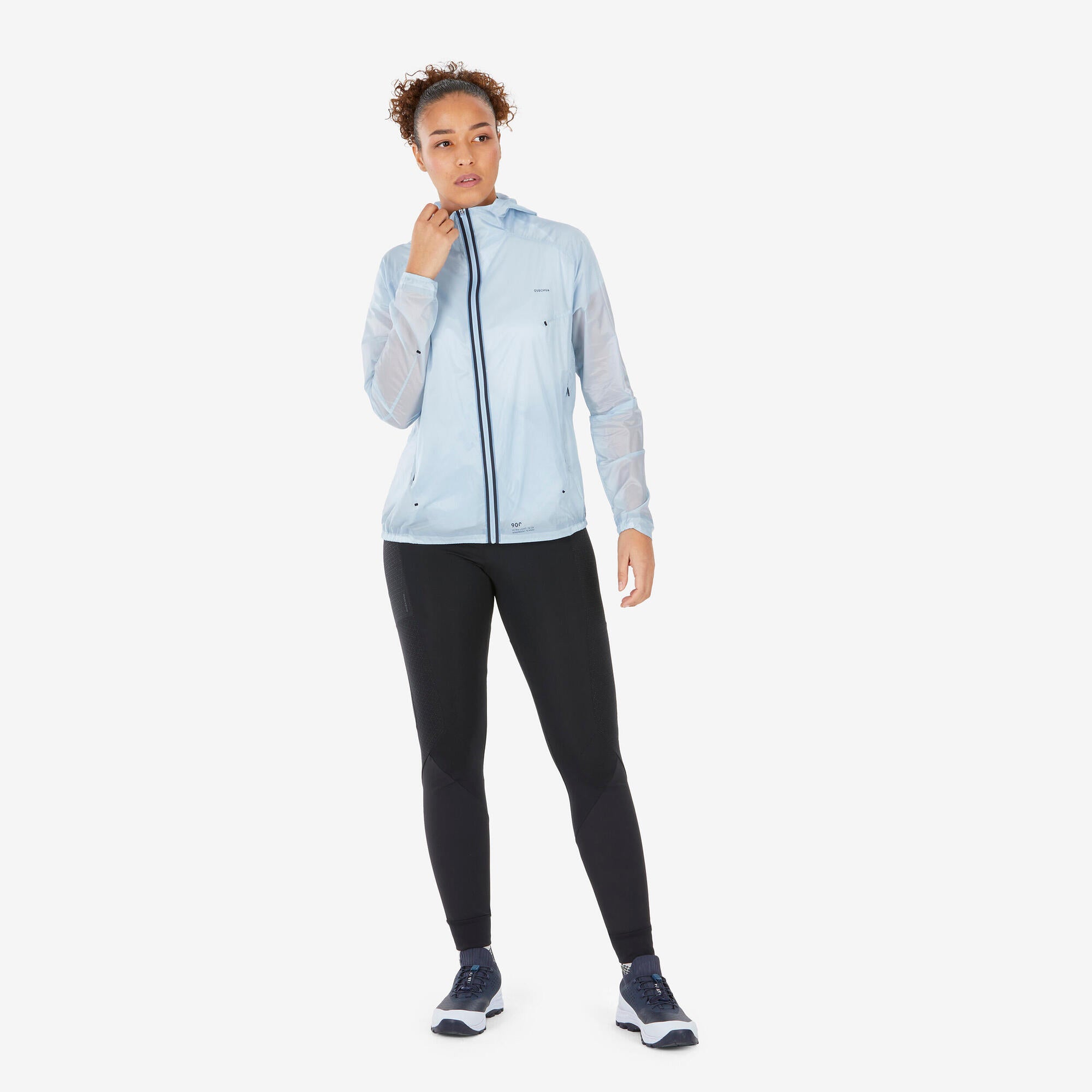 Quechua Women's MH900 Lightweight Windproof Jacket - Water-Resistant Hiking & Outdoor Jacket for Running, Camping & Travel