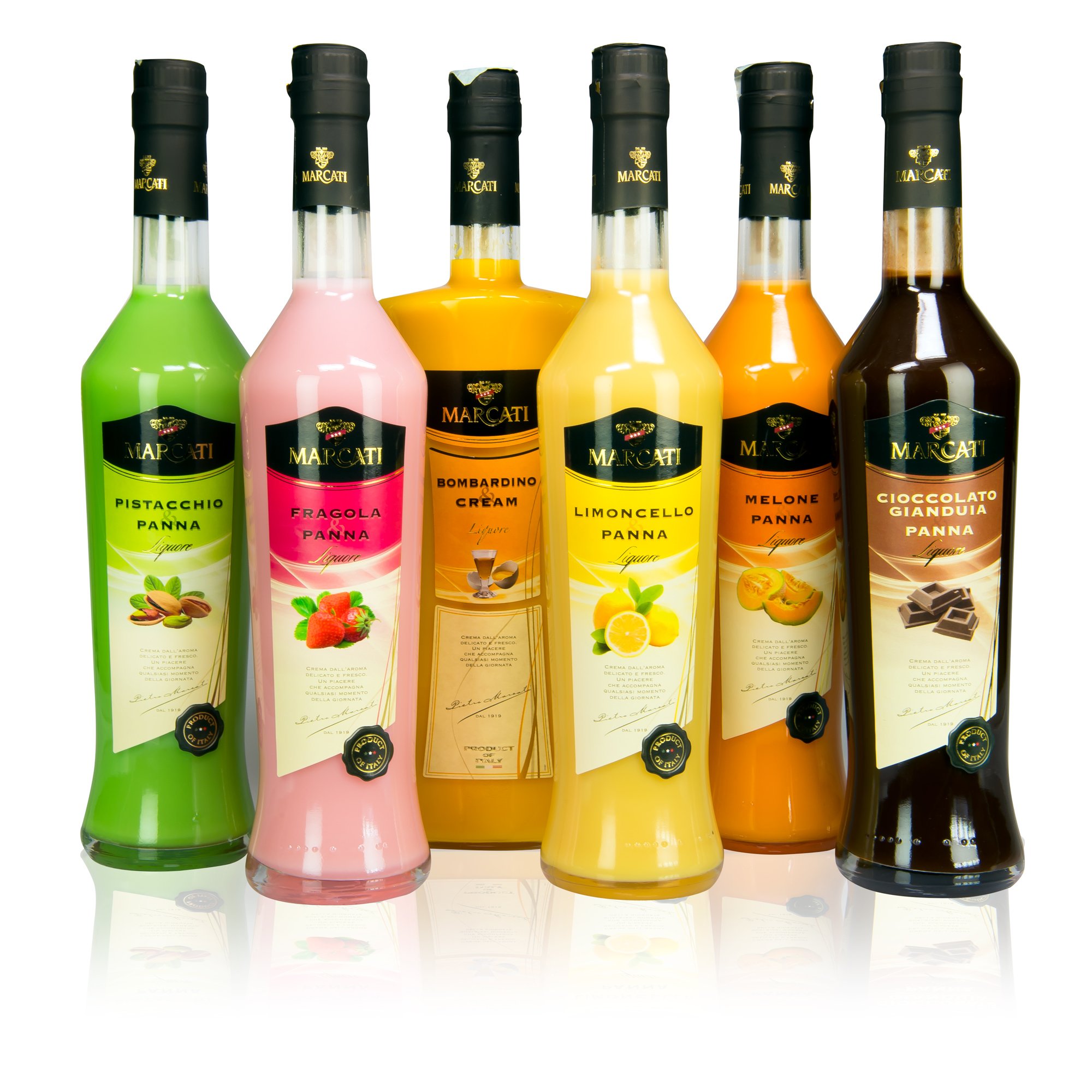 Limocelli Marcati Fruit Creams Collection - 6 Bottles Gift Box | Italian Cream Liqueur for Cocktails, Desserts & Gifting | Perfect for Parties, Holidays & Special Occasions