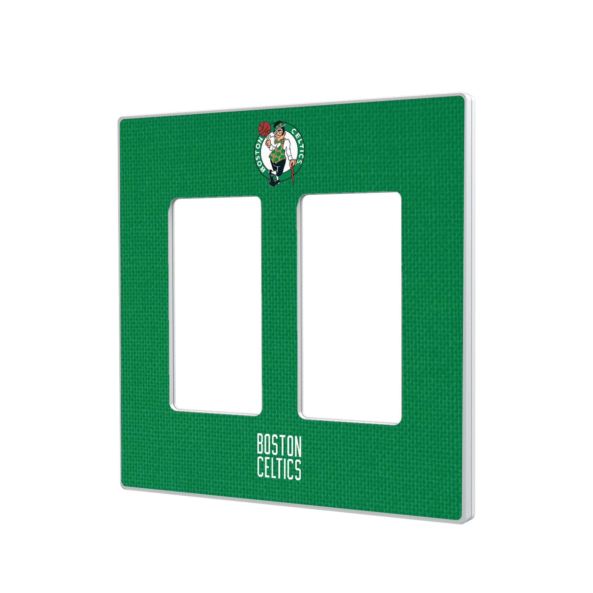 Boston Celtics Solid Hidden Screw Light Switch Plate Cover - NBA Team Themed Wall Plate for Home & Office Decor - Perfect for Celtics Fans Bedroom, Game Room, or Man Cave