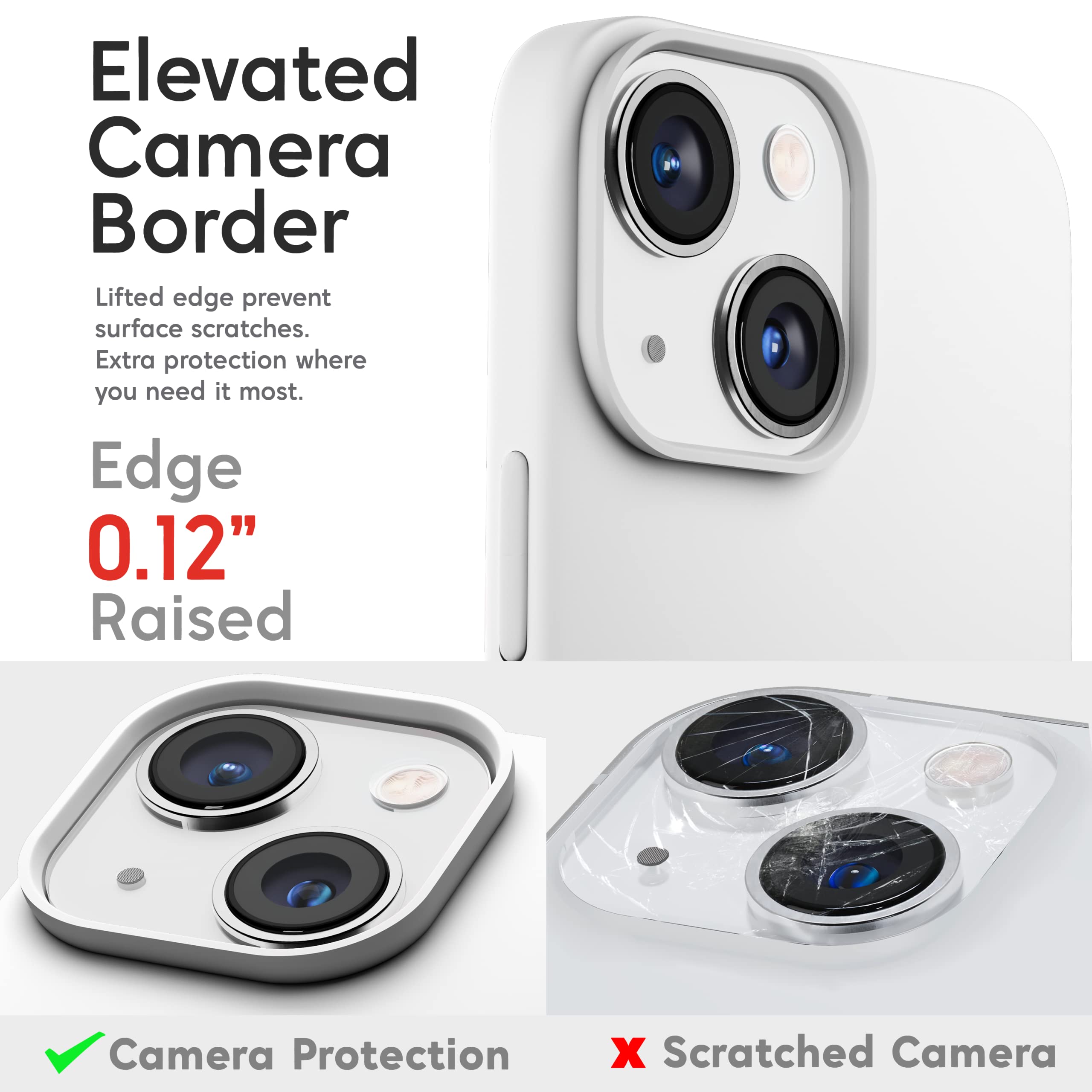Premium Silicone iPhone 13 Mini Case - Ultra Slim Shockproof Protective Cover with Soft Anti-Scratch Microfiber Lining (5.4 inch, White) | Cute & Durable Phone Case for Men & Women | Perfect for Daily Use, Travel & Outdoor Activities
