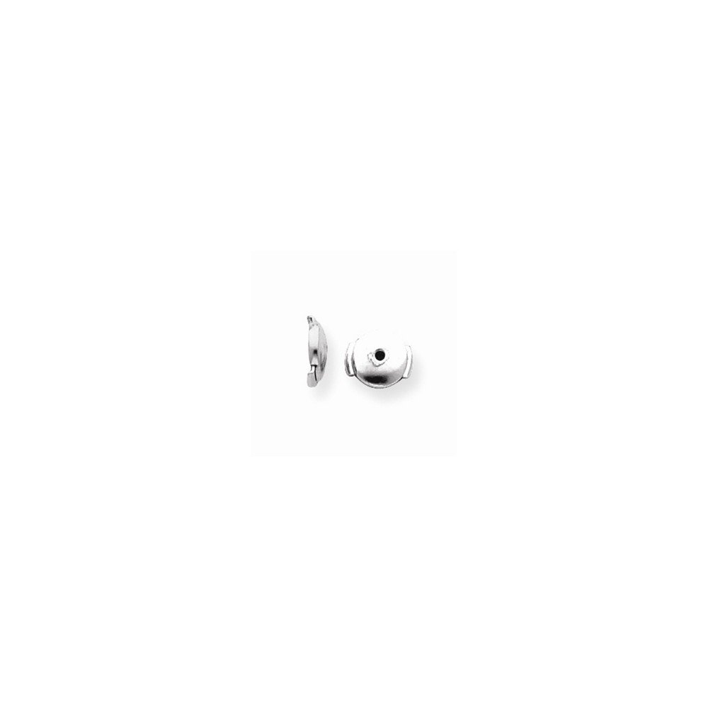 Platinum Large Guardian Back Earring Setting - Secure Stud Earrings for Sensitive Ears | Hypoallergenic Earring Backs for Daily Wear, Parties & Special Occasions