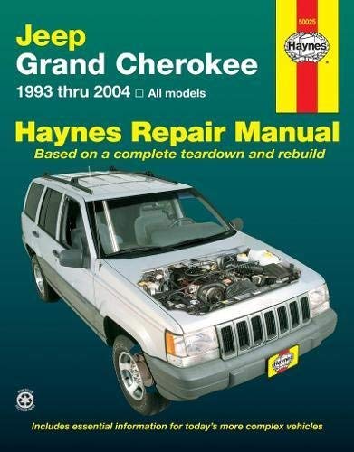 Haynes Repair Manual for Jeep Grand Cherokee 1993-2004 - Step-by-Step Maintenance & DIY Fixes | Perfect for Home Mechanics & Car Enthusiasts