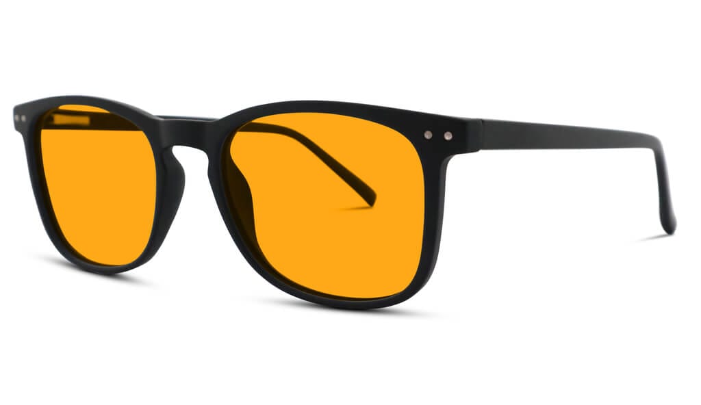 SunDown Taylor Blue Light Blocking Glasses - Black | Reduce Eye Strain & Improve Sleep | Perfect for Nighttime Screen Use & Gaming