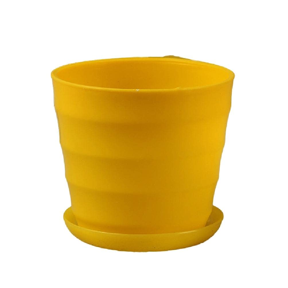 Colorful Mini Plastic Flower Pots - Imitation Ceramic Vase for Succulents, Nursery & Garden | Nordic Style Home Decor Planters for Indoor & Outdoor Use