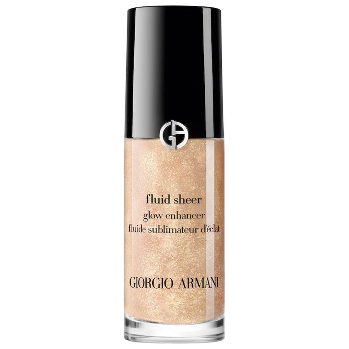 Armani Beauty Luminous Fluid Sheer Glow Enhancer - Natural Radiance Face Highlighter for Dewy Makeup Look | Perfect for Daytime Glow & Nighttime Highlighting