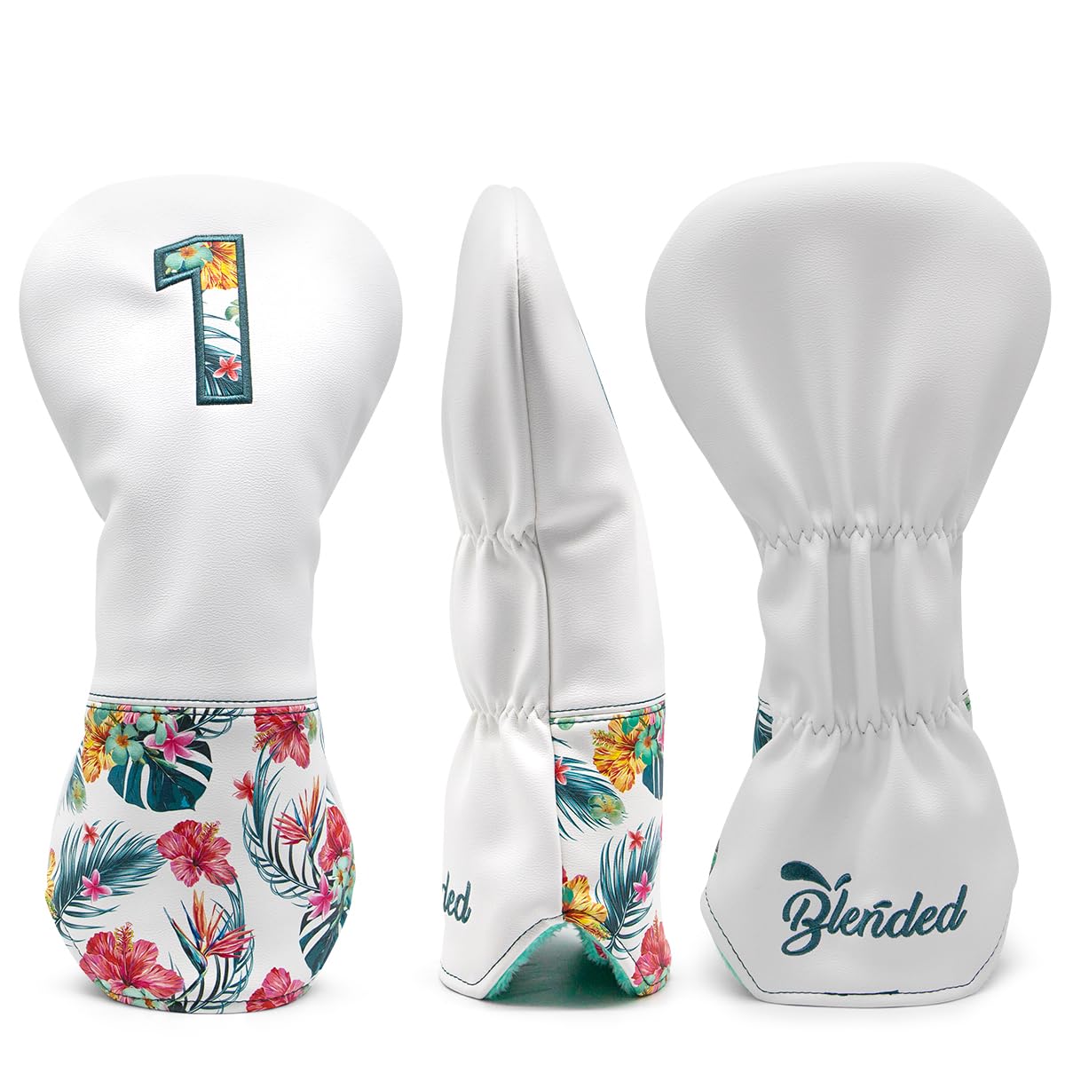Golf Club Headcovers Set - Driver, 3 Wood & Hybrid Covers - Perfect Golf Gifts for Men & Women on Course