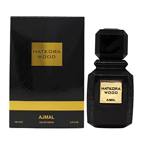 Ajmal Hatkora Wood Eau De Parfum Spray for Men & Women - 3.4 oz Long-Lasting Cologne with Woody Notes - Perfect for Date Night, Office & Special Occasions