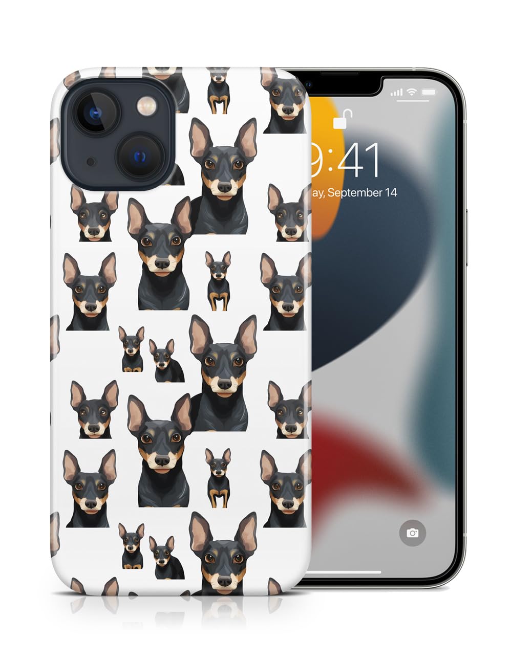 Stylish Manchester Terrier Puppy Dog Design Durable Polycarbonate Phone Case for Apple iPhone 13 - Perfect for Pet Lovers & Everyday Protection