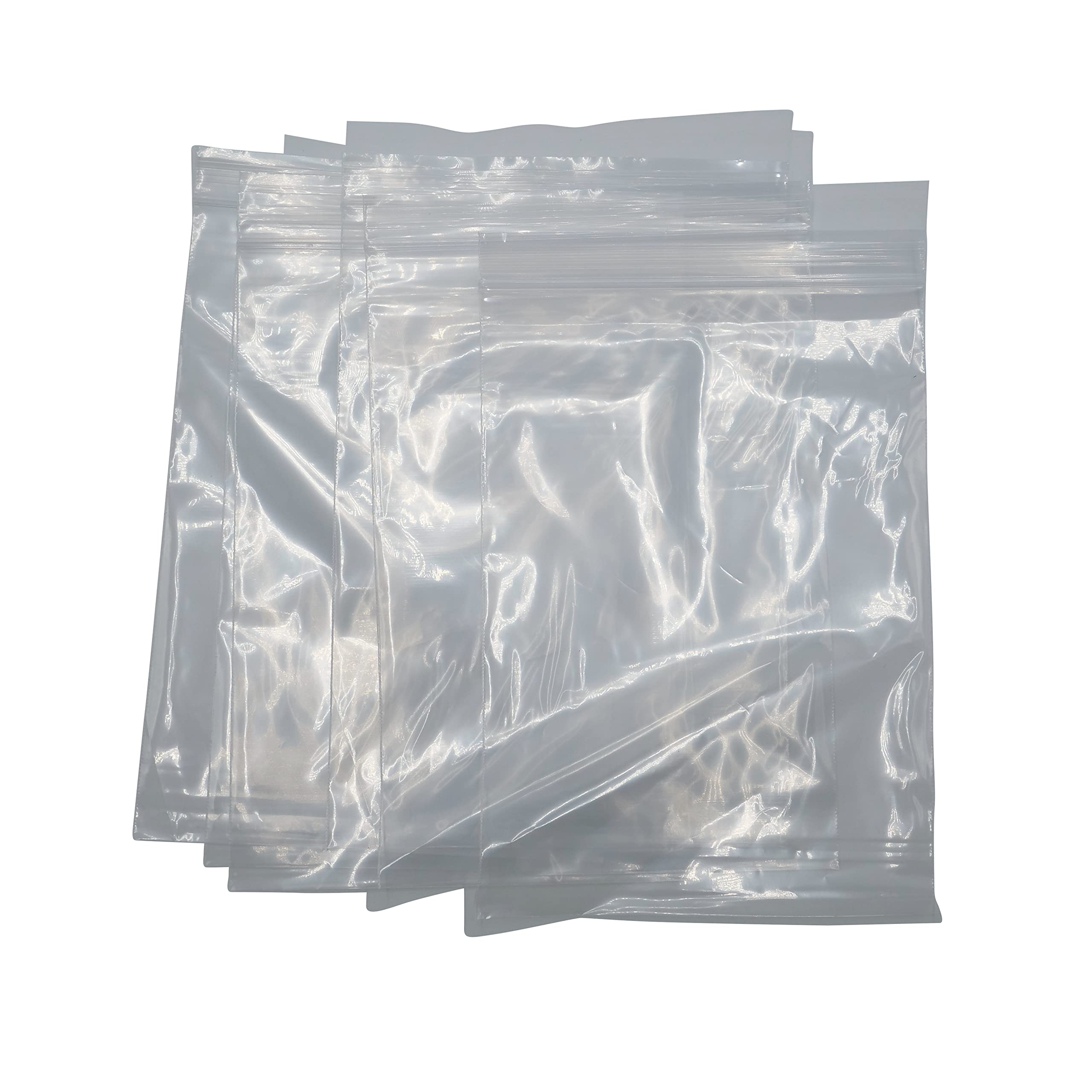 10 x 8 Inch Clear Reclosable Ziplock Bags - 200 Pack Resealable Plastic Storage Bags for Food, Crafts, Office & Mailing - Perfect for Bakery, Candy, Cookies, Postcards, Jewelry & Small Item Organization
