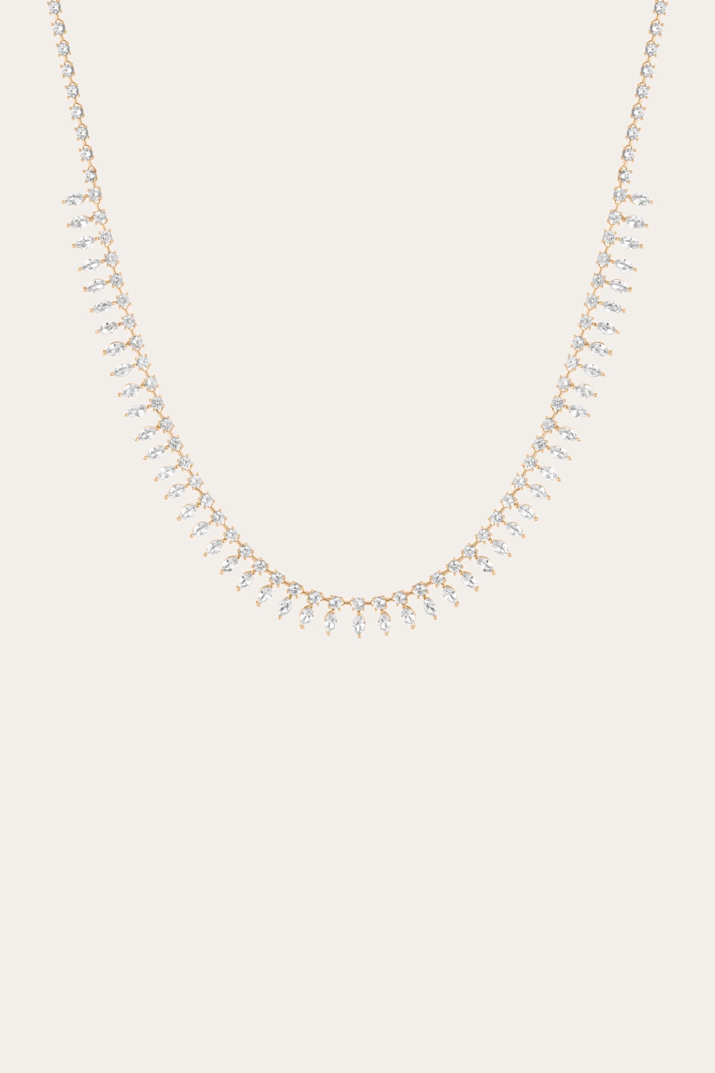 Aurate x Frye Marquise Fringe Necklace - Elegant Bohemian Jewelry for Women | Perfect for Festivals, Weddings & Date Nights