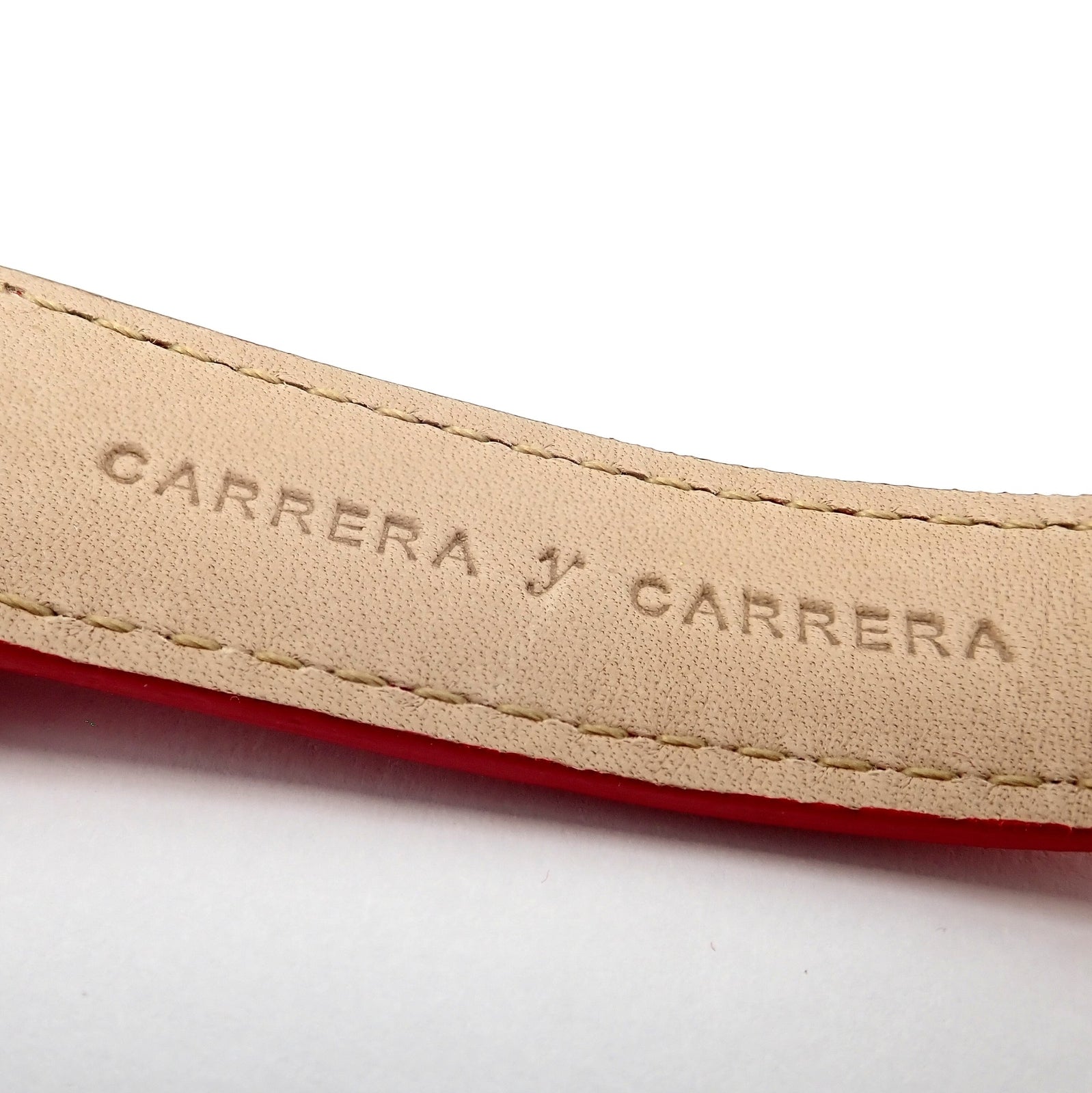 Carrera Y Carrera CyC Tempus Fugit Diamond Red Alligator Leather Ladies Watch with Gift Box - Luxury Women's Timepiece for Special Occasions & Gifts