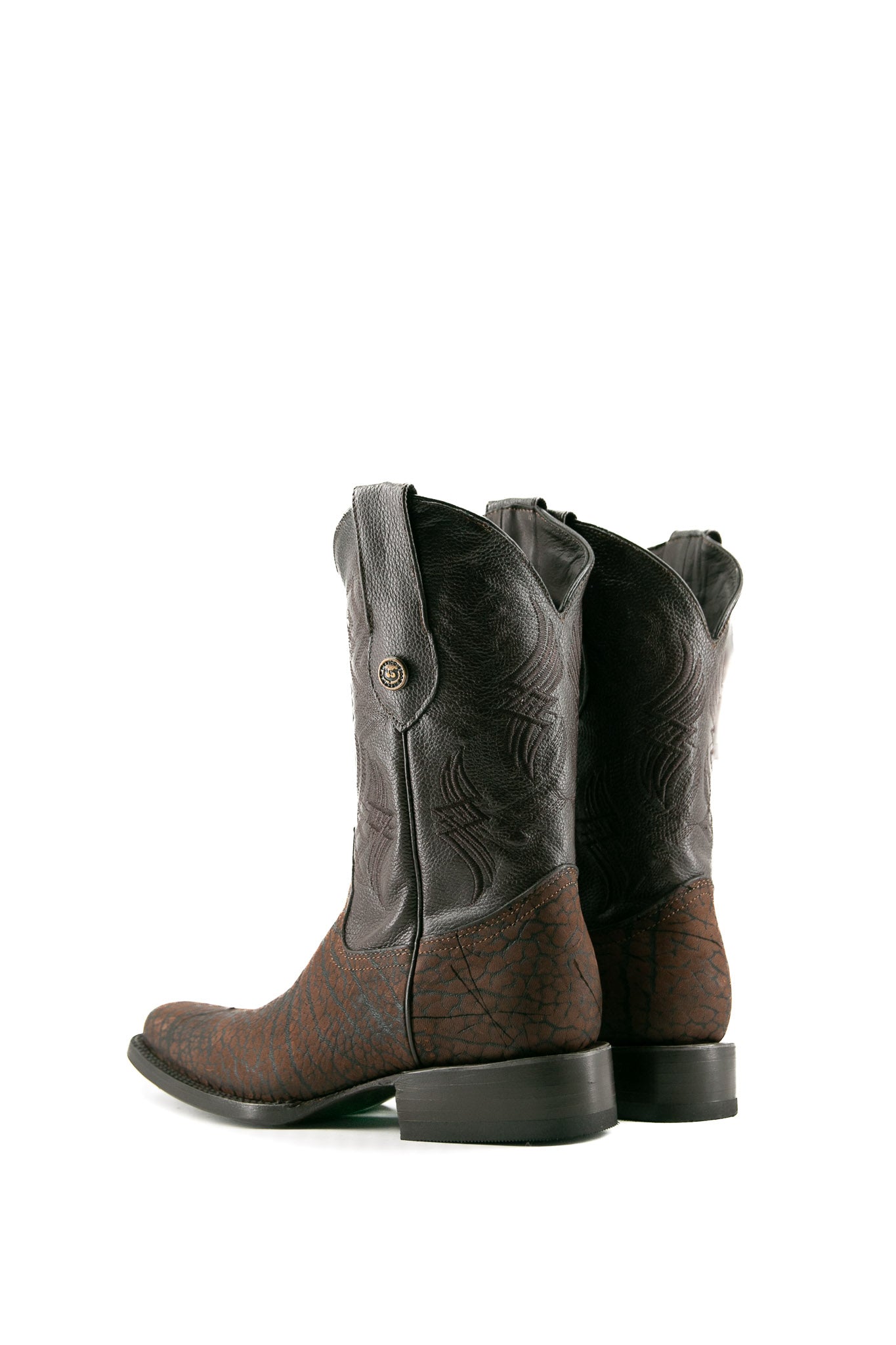 Texas Bull Neck Rodeo Cowboy Boots - Genuine Leather Western Riding Boots for Men & Women | Perfect for Rodeo, Country Dancing & Outdoor Adventures
