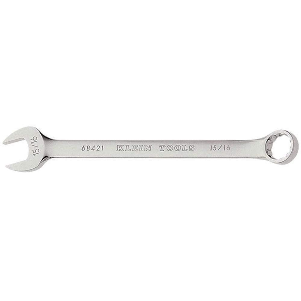 Klein Tools 68421 15/16-Inch Combination Wrench - Professional Grade Hand Tool for Plumbing, Automotive & Mechanical Repairs