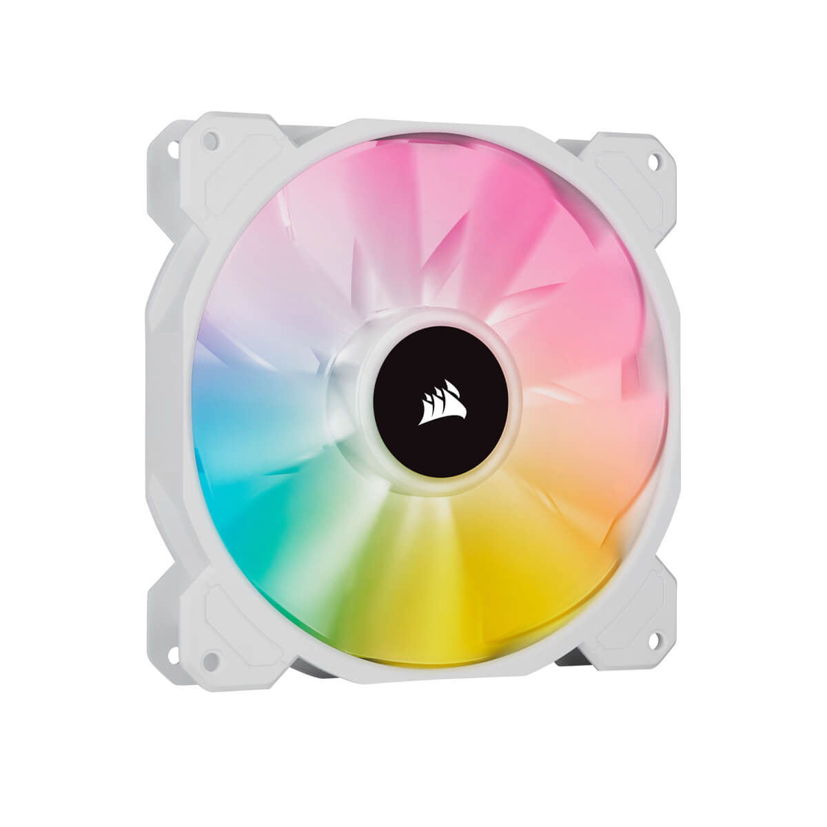 Corsair iCUE SP140 RGB ELITE White 140mm PWM High Performance PC Cooling Fan - Single Pack for Gaming PC, Case & CPU Cooler Upgrade