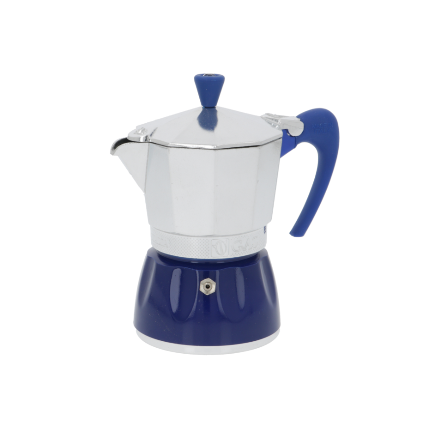 G.A.T. Moka Delizia Stovetop Espresso Maker - 3 Cup Italian Coffee Pot for Gas & Electric Stoves - Perfect for Home, Office & Camping Coffee Brewing