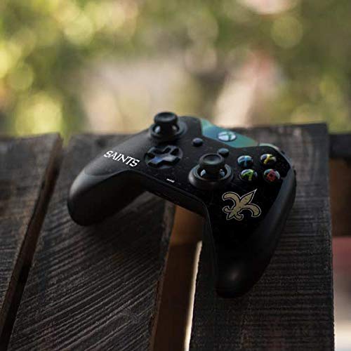 Officially Licensed NFL New Orleans Saints Distressed Design Gaming Skin Decal for Xbox One Controller - Perfect for Gamers & Football Fans