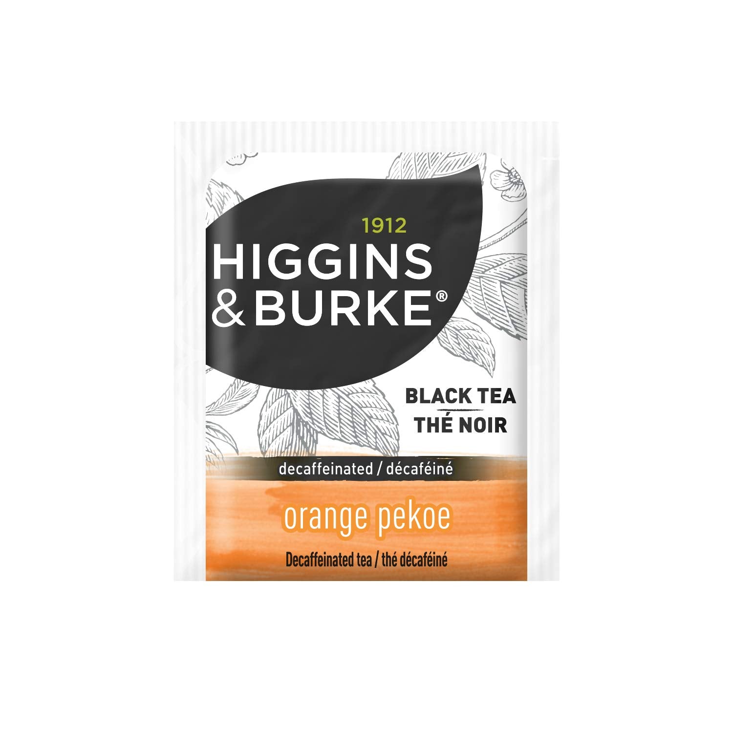 Higgins & Burke Decaffeinated Orange Pekoe Tea Bags - 20 Count | Premium Black Tea for Relaxation & Afternoon Tea Time