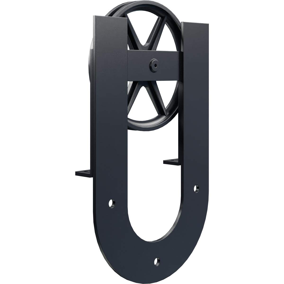 Premium Wagon Wheel Horseshoe Roller for Barn Doors - 1 3/4