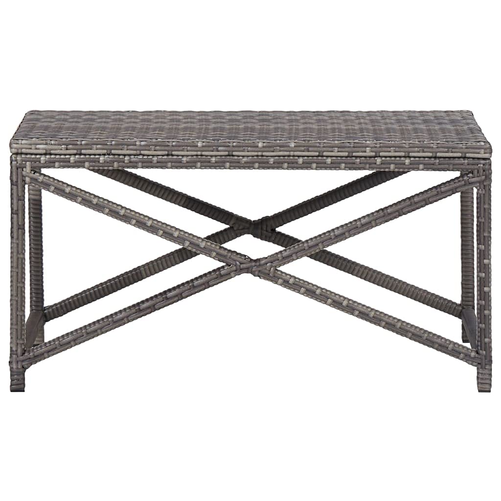 Poly Rattan Outdoor Garden Bench - 31.5