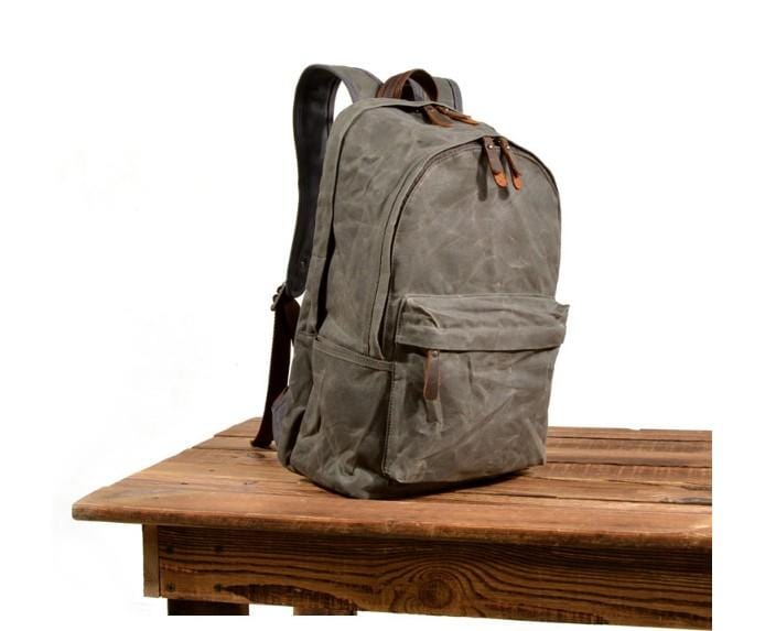 Stylish Black Canvas Backpack for Women - Durable & Lightweight Travel Daypack - Perfect for College, Work, Hiking & Everyday Use