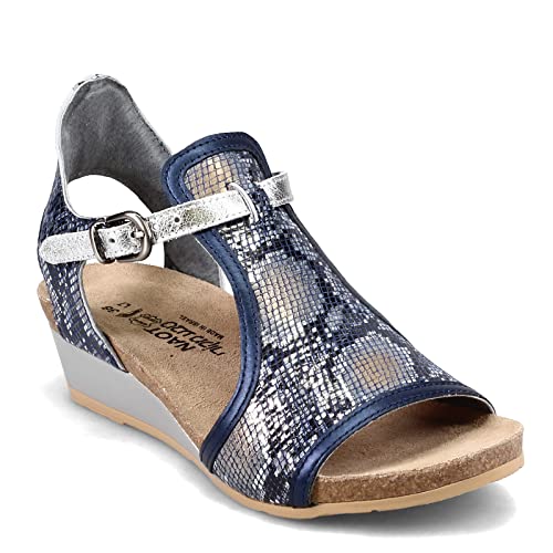 Navy Python Lthr/Polar Sea/Soft Silver