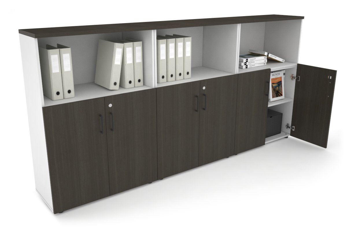 Medium Uniform Storage Cabinet with Small Doors [2400W x 1170H x 350D] - Perfect for Office, School, or Home Organization