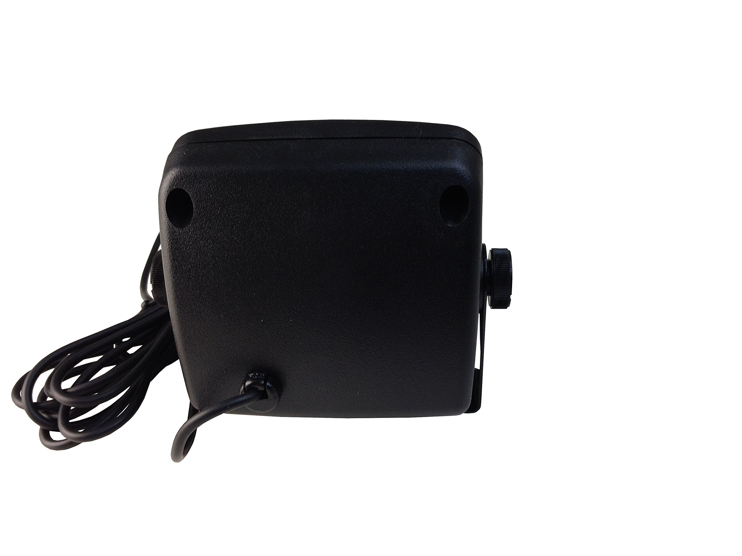TW-10-STRAIGHT External CB Radio Speaker for Mobile Transceiver - 5W Power, 1.8M Cable with 3.5mm Mono Straight Plug & Swivel Bracket - Ideal for Ham Radio, CB Radio, Truck & Off-Road Vehicle Communication