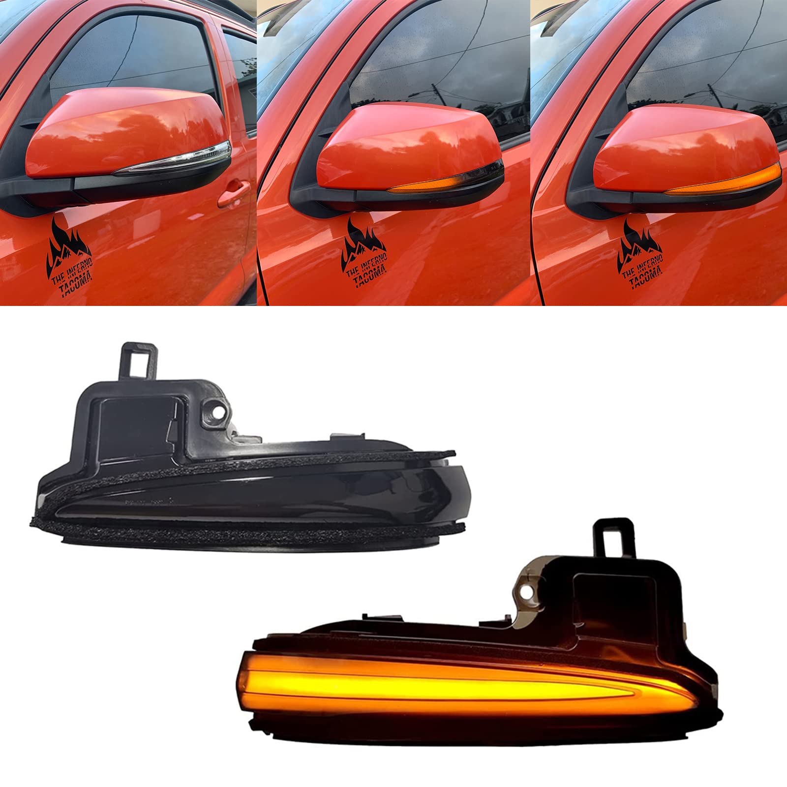 LED Side Mirror Sequential Dynamic Turn Signal Lights Strip for Toyota Tacoma 2016-2022, RAV4 XA50 2019-2022, Highlander XU70 2020-2022, Alphard Vellfire & Lexus LM - Upgrade Your Ride with Enhanced Visibility & Safety for Night Driving & Urban Commuting