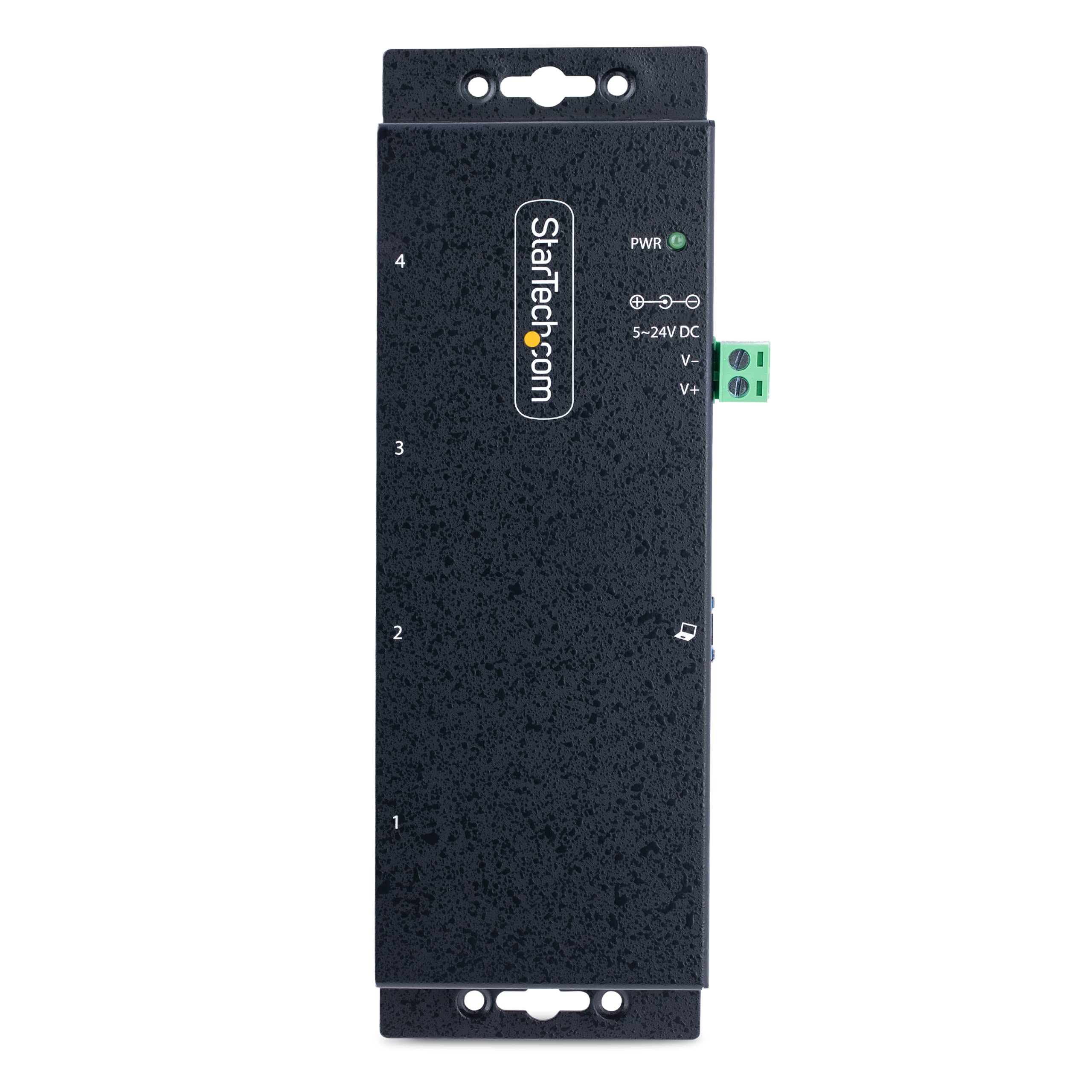 Industrial USB 3.0 Hub 4-Port - Rugged 5Gbps Hub with ESD Protection for Office & Workshop Use