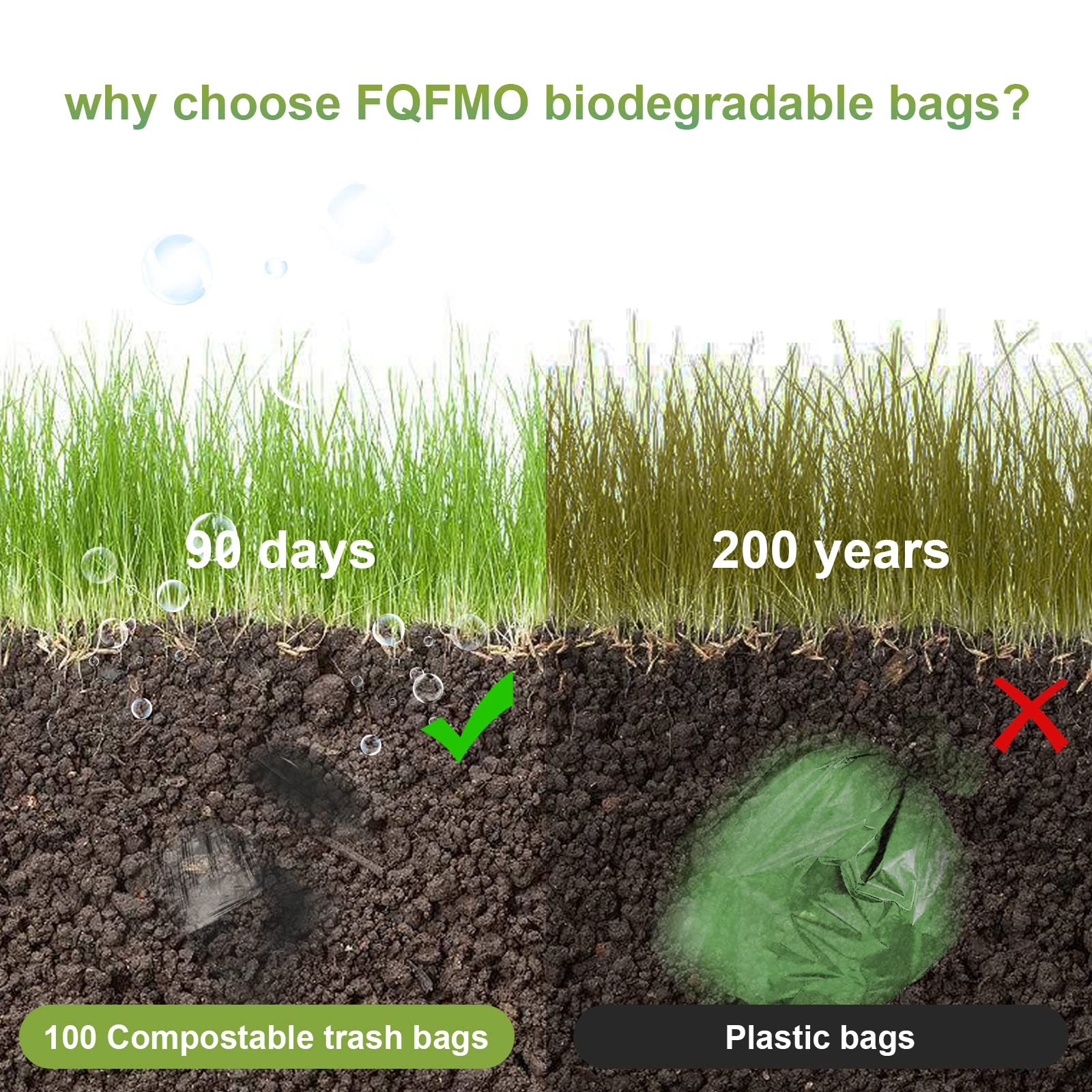 Eco-Friendly Portable Toilet Bags for Camping & Outdoor Adventures - 40 Pack Compostable Biodegradable Toilet Liners, 8 Gallon Thickened Bucket Liners for RV, Boating, Hiking & Emergency Preparedness - Plastic-Free Waste Solution for Sustainable Travel